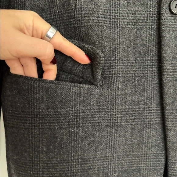 All Saints Charcoal Gray Men's Coat - Picture 5 of 12